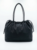 Classic Black Drawstring Tote Bag