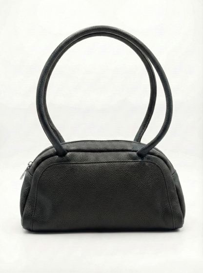 Classic Black Mini Shoulder Bag with Coin Pouch