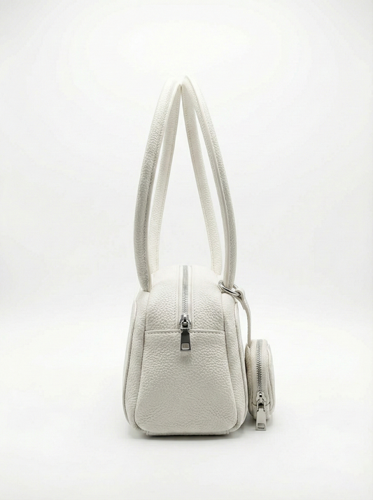 Elegant White Mini Shoulder Bag