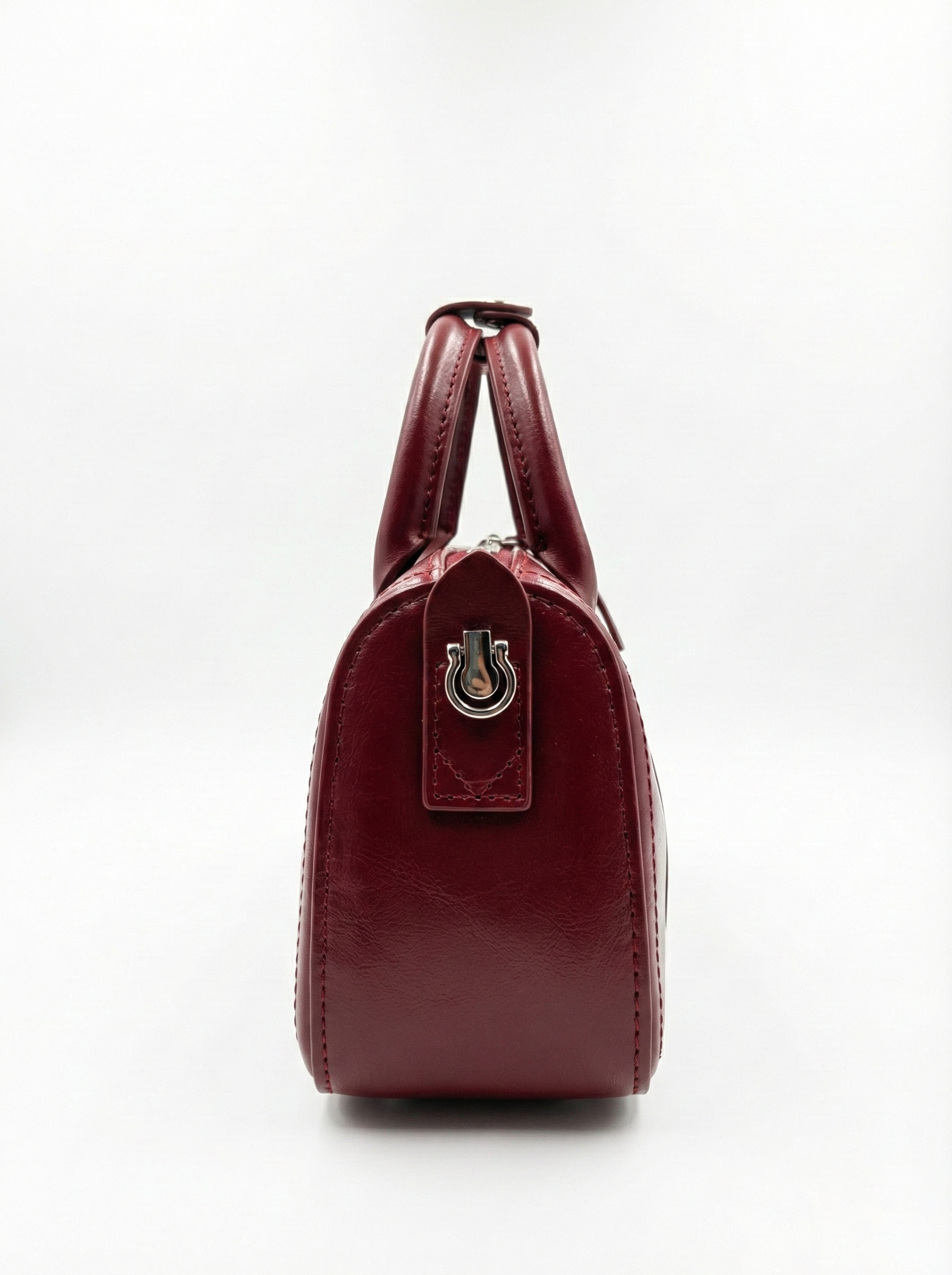 Luxury Red Barrel Handbag