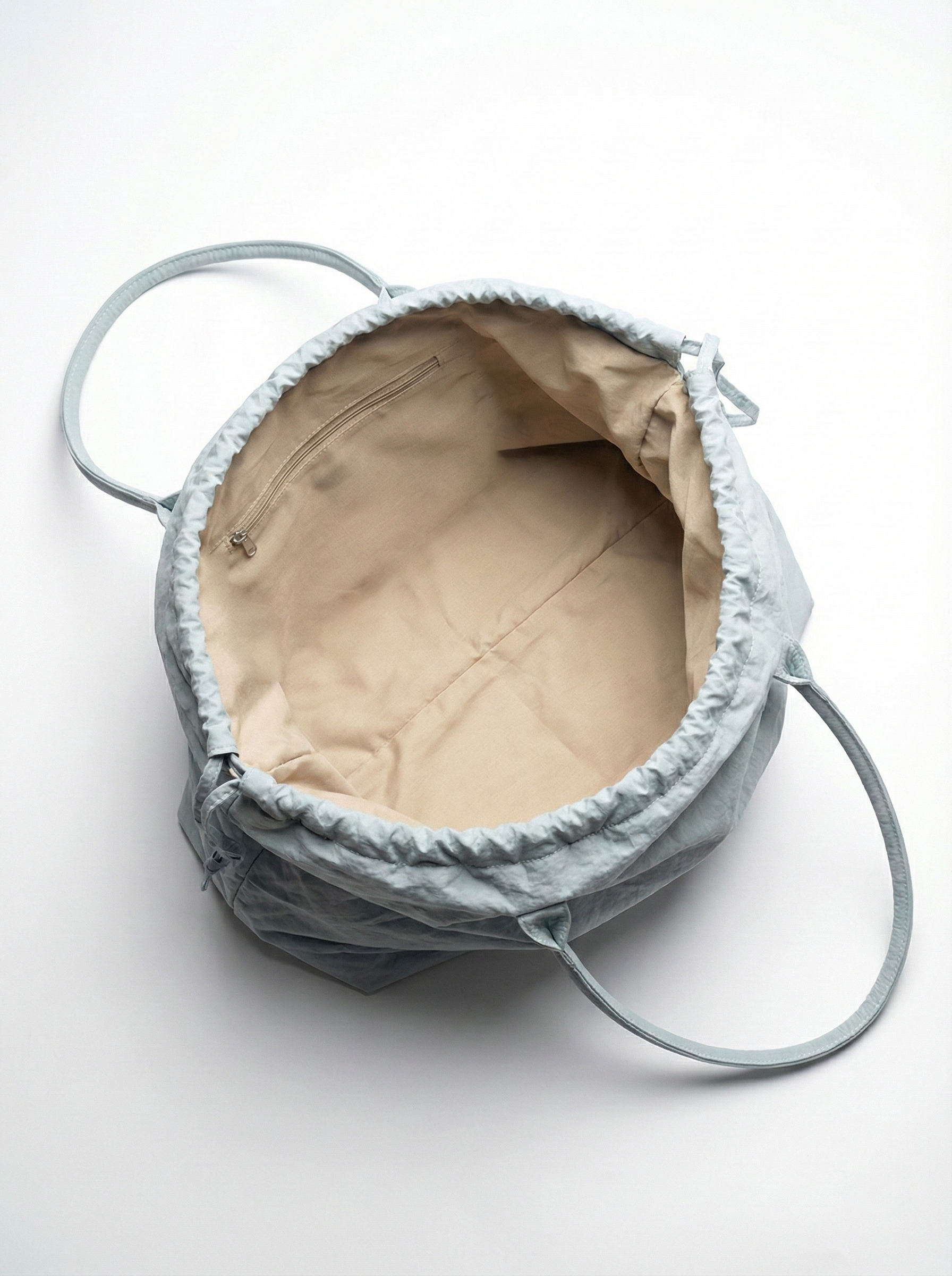 Sky Blue Drawstring Tote Bag