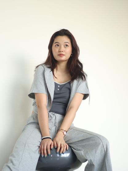 Light Grey Lounge Co-ord with Hoodie (SET of 3)